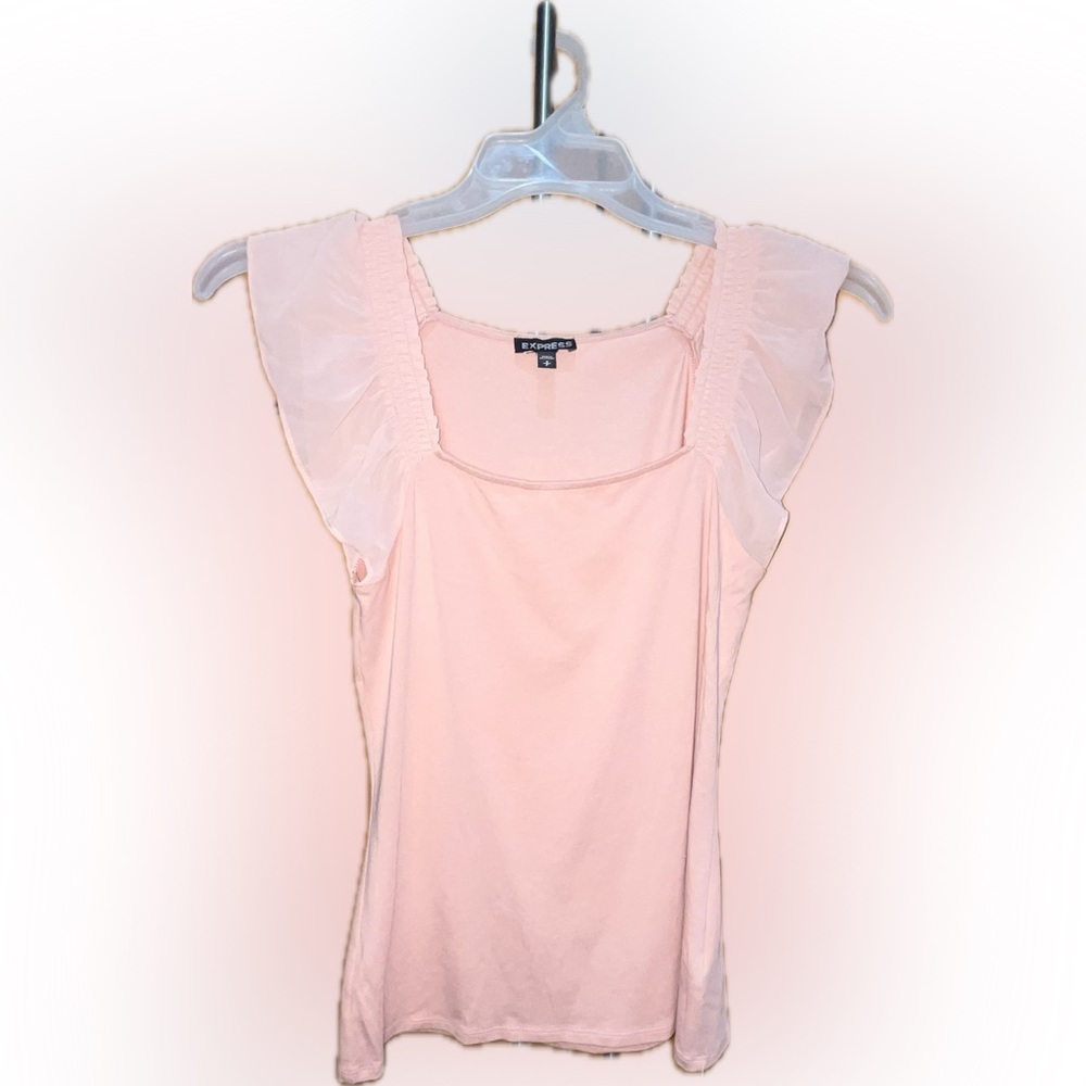 Express Ruffle Sleeve Tank Top S